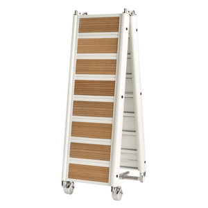 Foldable gangway lacquered white 260 cm