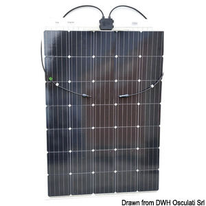 ENECOM flexible solar panel 160Wp 1355x660 mm