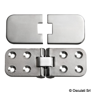 Foldable precision hinge, 180° rotation and screw cover