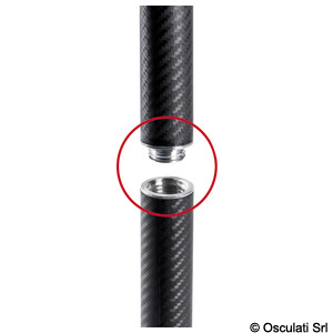 Removable carbon pole for Bimini top