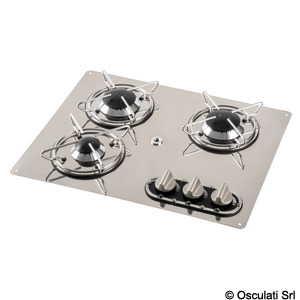 Three-burner recess-fit cooktop 470 x 360 mm