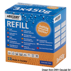 ABSODRY refill packs 3 x 450 gr
