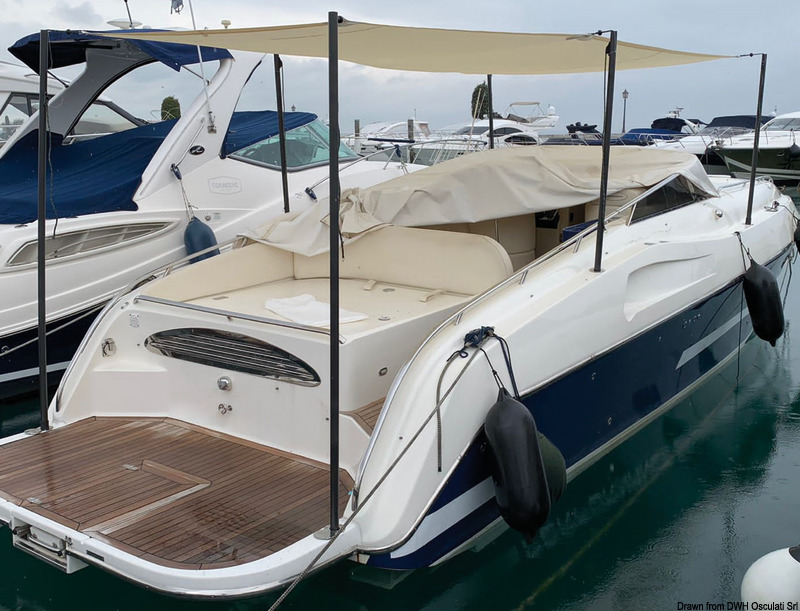 OSCULATI Porte canne luxe triple, accessoire bateau et pêche.