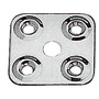 Stainless steel plate for straps title=