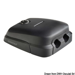 SCANSTRUT horizontal stuffing box black plastic 2-5/6mm