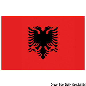 Flagge Albanien 30 x 45 cm