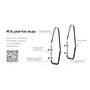 Kit support pour SUP ou passerelle en acier inox