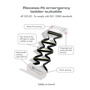 Recessed emergency ladder suitable for ISO 15085 and ABYC H-41 standards