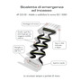 Recessed emergency ladder suitable for ISO 15085 and ABYC H-41 standards