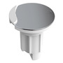 Flat base for retractable rods