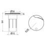 Flat base for retractable rods