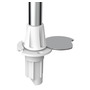 Advace pull-out pole white plastic w/base 60 cm
