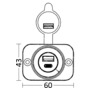 Standard USB plug +micro