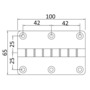 Charnière frictionnée auto-portante