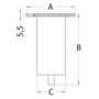 Recess-fit bushing 6°-inclined