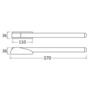 DOUGLAS MARINE universal foldable handle for climbing ladder of stern gangplank