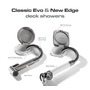 Classic Evo chromed shower box SS hose 2.5 m Flat mounting