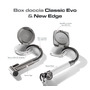 Classic Evo chromed deck shower PVC hose 4 mm Flat mounting