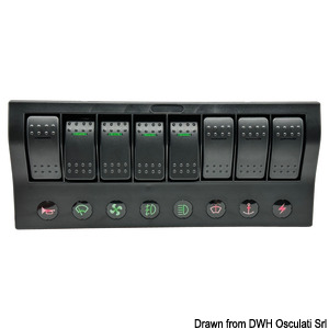 Tableau électrique PCP Compact 8 interrupteurs