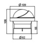 Compas à encastrement de 2” 3/4 RIVIERA Artica Slim