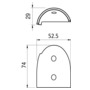 SS terminal for fender profile 35 flared