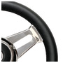 Steering wheel black leather 3-spoke Ø mm 350