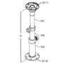 Thread lock pedestal 3 steps 450/775 mm all tables