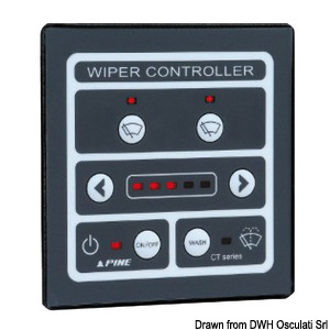 Smart control panel for 2 windshield wipers