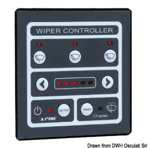 Smart control panel for 3 windshield wipers