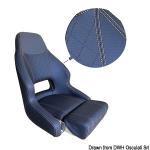Asiento anatómico acolchado con flip up RM52
