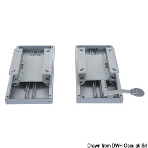 Twin slides for double seat