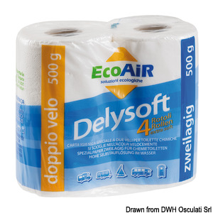 Papier-toilette hydrosoluble Delysoft