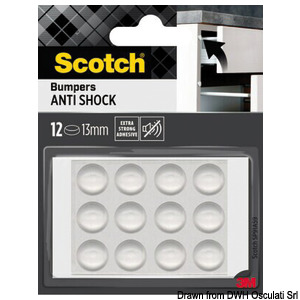 3M Scotch® Anti Shock Bumpers 19 mm - pack 8 pcs