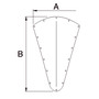 Bugschild aus Edelstahl AISI316 von DOUGLAS MARINE