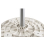 Composite material oval white table 762x457 mm