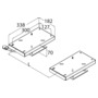 Twin slides for double seat