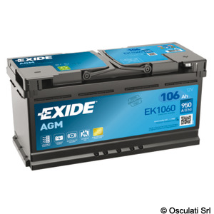 Batterie EXIDE AGM per avviamento e servizi