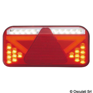 Πίσω φώτα LED με τριγωνικό ανακλαστήρα και 6 λειτουργίες