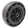 Wheel w/technopolymer core rubber exterior
