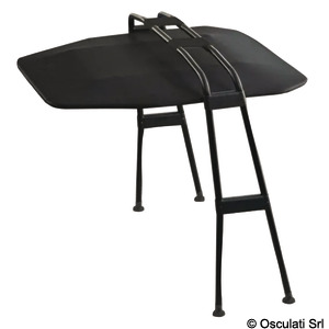 Placa Top II en aluminio negro