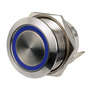 FLAT-VA-Stahl-Schalter ON-OFF 12/24V LED, rot