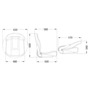 Asiento de comfort con respaldo alto reclinable