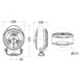 CAFRAMO Bora II fan black 12/24 V