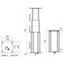 Pata de mesa eléctrica cuadrada Dudge 77 de aluminio