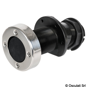 Waterfall skin fitting/drain well for transoms